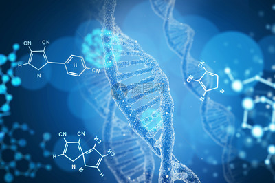 醫療科技與基因背景圖片素材 賦能生物科技視覺呈現